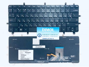 Оригинальная клавиатура для ноутбука HP Spectre XT 13, Spectre XT 13-2000 series, rus, black, подсветка