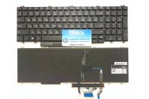 Оригинальная клавиатура для ноутбука Dell Latitude 5500, Latitude 5501, Precision 3500, Precision 3501, Precision 3540, Precision 3541 series, black, ru, trackpoint, подсветка