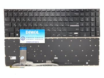 Оригинальная клавиатура для ноутбука Asus Vivobook 17 X1702, X1702ZA, X1703, X1703ZA series, ru, black, подсветка