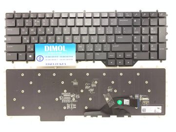 Оригинальная клавиатура для Dell Alienware M17 R2 black, ru, подсветка