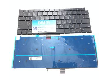 Оригинальная клавиатура для Apple MacBook Air 13-inch A2179 (2020) black, ru, подсветка, горизонтальный энтер
