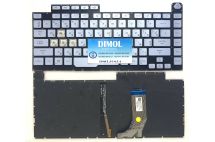 Оригинальная клавиатура для Asus ROG Strix G15 G512LW, G531GT, GL531GU, G532, GL532 series, ru, голубой, подсветка RGB