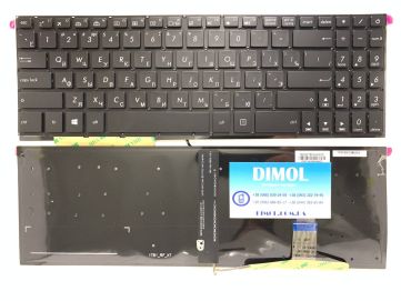 Оригинальная клавиатура для ноутбука Asus N580, M580VD, X580, M580, N580V, NX580, N580VD, N580VN, N580GD series, ru, black, подсветка
