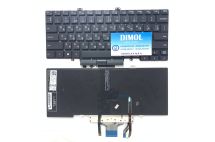 Оригинальная клавиатура для ноутбука Dell Latitude 3400, 5400, 5401, 5402, 5410, 5411, 7400, 7410 series, ru, black, подсветка