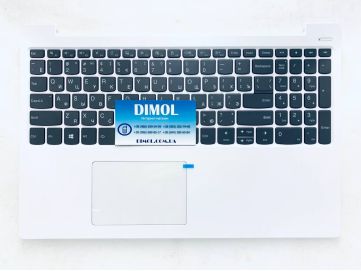 Оригинальная клавиатура для ноутбука Lenovo Ideapad 330S-15, 330S-15ISK, 330S-15IKB GTX1050 series, ru, gray, белая передняя панель, подсветка