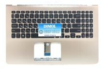 Оригинальная клавиатура для ноутбука Asus Vivobook S15 S530, S530UA, S530UN, S5300 series, ru, black, холодное золото передняя панель