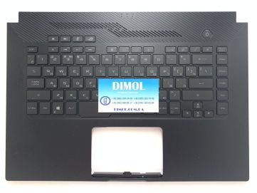 Оригинальная клавиатура для ноутбука Asus ROG ZEPHYRUS GA502, GA502DU, GU502, GX502, GA502G  series, black, черная передняя панель подсветка