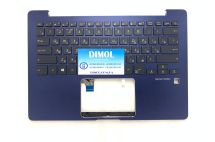 Оригинальная клавиатура для ноутбука Asus ZenBook UX331U, UX331UN series, black, ru, подсветка, синяя передняя панель
