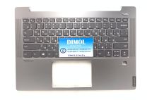 Оригинальная клавиатура для Lenovo IdeaPad S540-14IWL, S540-14IML, S540-14API series, ru, gray, подсветка, серая передняя панель