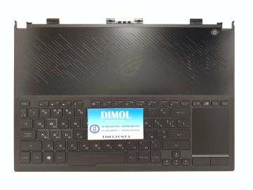 Оригинальная клавиатура для ноутбука Asus ROG Zephyrus GX531, GX531G, GX531GS, GX531GM, GX531GW series, black, ukr, подсветка