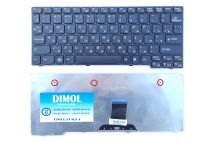 Оригинальная клавиатура для Lenovo IdeaPad S10-3, S110, black, (gray frame), RU
