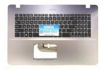 Оригинальная клавиатура для ноутбука Asus VivoBook 17 A705, 17 F705, 17 R702, 17 X705 series, black, подсветка, передняя панель Star Grey