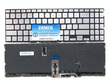 Оригинальная клавиатура для ноутбука Asus VivoBook S15 S531, S531F, S531FA, S531FL series ru, silver, подсветка