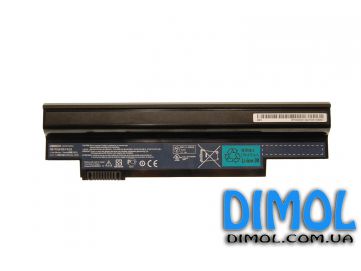 Оригинальная аккумуляторная батарея для Acer Aspire One 532h, eMachines eM350 series, black, 4400mAhr, 10.8-11.1v
