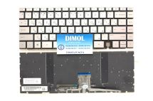 Оригинальная клавиатура для ноутбука HP Spectre x360 14-EA, 14-EA0000, 14-EA1000, 14-EA2000, 14t-EA series, silver, ru, подсветка