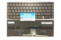 Оригинальная клавиатура для ноутбука HP Spectre x360 14-EA, 14-EA0000, 14-EA1000, 14-EA2000, 14t-EA series, коричневый, ru, подсветка