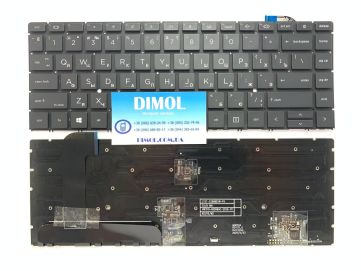 Оригинальная клавиатура для ноутбука HP ZBook Studio G7 series, rus, black, подсветка