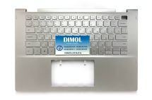 Оригинальная клавиатура для Dell Inspiron 14 5000 2-in-1 series, ru, silver, подсветка, серебристая передняя панель Оригинальная клавиатура для Dell Inspiron 14 5000 2-in-1 series, ru, silver, подсветка, серебристая передняя панель