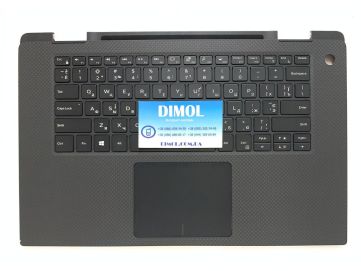 Оригинальная клавиатура для ноутбука Dell Precision 5530, XPS 15 9575 2-IN-1 series, ru, black, подсветка, черная передняя панель 