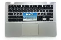 Оригинальная клавиатура для ноутбука Asus Vivobook 14 X405U, X405UA, X405UQ, X405UR series, rus, black, серебристая передняя панель