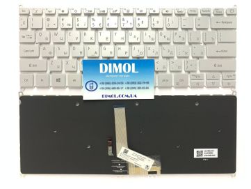 Оригинальная клавиатура для ноутбука Acer Swift 3 SF314-42 series, silver, ru, подсветка