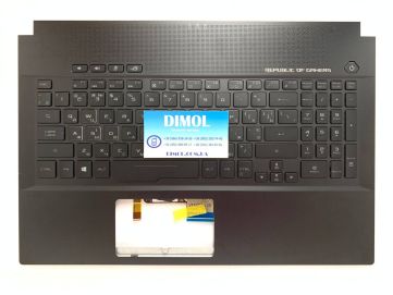 Оригинальная клавиатура для ноутбука Asus ROG Zephyrus ROG GM501, GU501 series, укр, black, черная передняя панель, RGB-подсветка