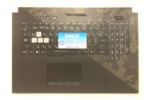 Оригинальная клавиатура для ноутбука Asus ROG Strix Scar II GL704, GL704GM-DH74, GL704GV-DS74, GL704GW series, ru, черный, черная передняя панель, RGB-подсветка