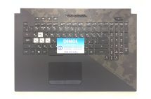 Оригинальная клавиатура для ноутбука Asus ROG Strix Scar II GL704, GL704GM-DH74, GL704GV-DS74, GL704GW series, ru, черный, черная передняя панель, RGB-подсветка
