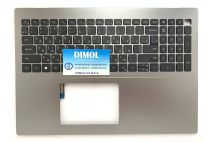 Оригинальная клавиатура для ноутбука Dell Vostro 5620, 5625 series, ukr, black, подсветка, серебристая передняя панель
