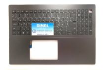 Оригинальная клавиатура для ноутбука Dell Vostro 5620, 5625 series, ukr, black, подсветка, черная передняя панель