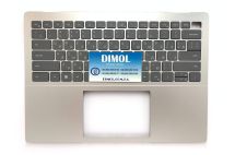Оригинальная клавиатура для ноутбука Dell Inspiron 5420, 5425 series, rus, black, подсветка, серебристая передняя панель