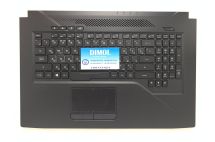 Оригинальная клавиатура для ноутбука Asus ROG GL703, GL703G, GL703GS, GL703GM series, rus, black, RGB - подсветка, черная передняя панель 