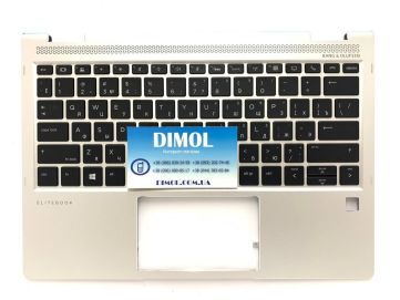 Оригинальная клавиатура для ноутбука HP EliteBook X360 1020 G2 series, ru, black, подсветка, серебристая передняя панель