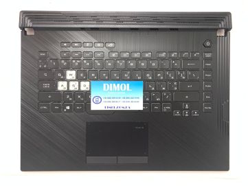 Оригинальная клавиатура для Asus ROG Strix G15 G512LW, G531GT series, rus, black, черная передняя панель, RGB-подсветка