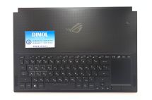 Оригинальная клавиатура для ноутбука Asus ROG GX501, GX501VI, GX501VS, GX501GI, GX501VIK series, black, ru, RGB - подсветка, черная передняя панель