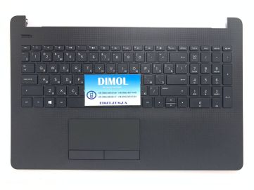 Оригинальная клавиатура для ноутбука HP 250 G6, 255 G6, 256 G6, 15-BS, HP 15-BW, 15-BR, 15T-BR, 15T-BS, 15Z-BW series, ru, black, черная передняя панель