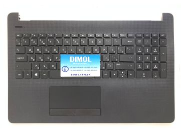 Клавиатура для ноутбука HP 250 G6, 255 G6, 256 G6, 15-BS, HP 15-BW, 15-BR, 15T-BR, 15T-BS, 15Z-BW series, ru, black, черная передняя панель