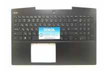 Оригинальная клавиатура для ноутбука Dell G3 15 3500, 15 3590 series, black, подсветка, черная передняя панель 