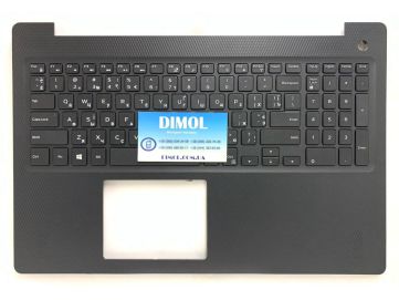 Оригинальная клавиатура для ноутбука Dell Inspiron 15 3580, 15 3581, 15 3582, 15 3583, 15 3585 series, rus, black, черная передняя панель 
