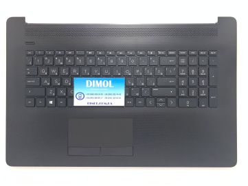 Оригинальная клавиатура для ноутбука HP Pavilion 17-CS, 17-CR, 17-BY, 17-CA series, rus, black, черная передняя панель