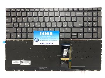 Оригинальная клавиатура для ноутбука Lenovo Yoga C740-15IML, Yoga C940-15, Yoga C940-15IRH series, rus, gray, подсветка