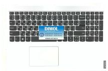 Оригинальная клавиатура для ноутбука Lenovo Ideapad L340-15, L340-15IWL, L340-15API series, gray, rus, белая передняя панель