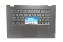 Оригинальная клавиатура для ноутбука Lenovo Ideapad Flex-15IWL, C340-15IML, C340-15IWL series, ru, gray, серая передняя панель, подсветка