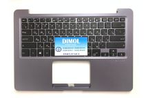 Оригинальная клавиатура для ноутбука Asus Vivobook 14 E406, E406S, E406SA, E406M, E406MA series, черный, rus, серая передняя панель
