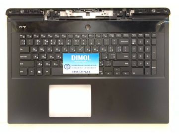 Оригинальная клавиатура для Dell G7 7790, 17-7790 series, rus, black, черная передняя панель