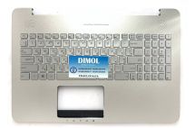 Оригинальная клавиатура для ноутбука Asus N552V, N552VX, N552VW series, black, ru, подсветка, серебристая передняя панель