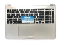 Оригинальная клавиатура для ноутбука Samsung NP730U5L, 730U5L, NP740U5L series, black, ru, подсветка, серебристая передняя панель Оригинальная клавиатура для ноутбука Samsung NP730U5L, 730U5L, NP740U5L series, black, ru, подсветка, серебристая передняя панель