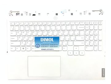 Оригинальная клавиатура для ноутбука Lenovo Legion 5 Pro 16ACH6H (Graphics card 3060) series, white, rus, подсветка, белая передняя панель