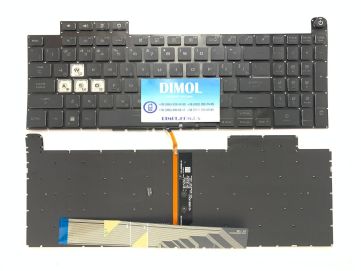 Оригинальная клавиатура для ноутбука  Asus TUF Gaming FA507, FA707, FX507, FX707, FX517 series, ru, black, RGB подсветка