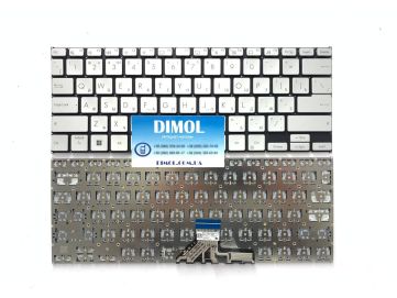 Оригинальная клавиатура для ноутбука Asus Vivobook Go 14 TP1400, TP1400KA, TP1401KA series, ru, silver